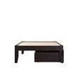 AFI Colorado Modern Wood Twin Bed with 2 Drawers in Espresso