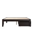 AFI Colorado Modern Wood Full Bed with 2 Drawers in Espresso