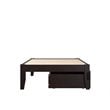 AFI Colorado Wood Twin Extra Long Bed with 2 Drawers in Espresso