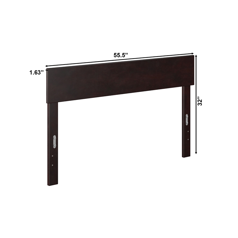 AFI Boston Modern Solid Wood Full Size Headboard in Espresso