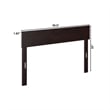 AFI Boston Modern Solid Wood Full Size Headboard in Espresso