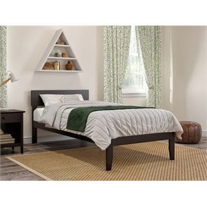 AFI Boston Modern Solid Wood Twin XL Platform Bed in Espresso
