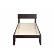 AFI Boston Modern Solid Wood Twin XL Platform Bed in Espresso