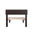 AFI Boston Modern Solid Wood Twin XL Platform Bed in Espresso