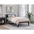 AFI Boston Modern Solid Wood Twin Size Platform Bed in Espresso