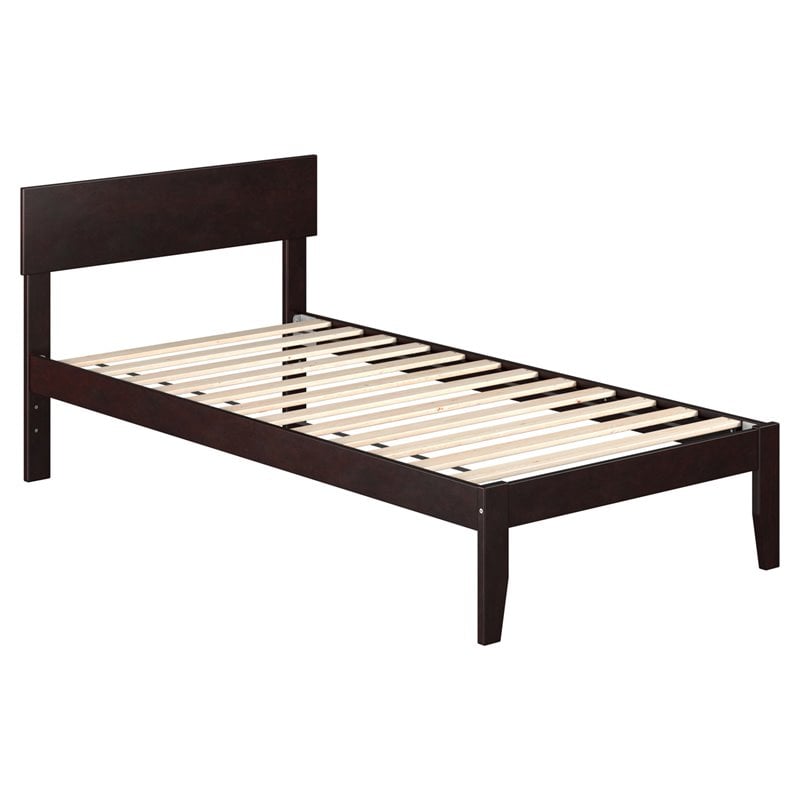 AFI Boston Modern Solid Wood Twin Size Platform Bed in Espresso