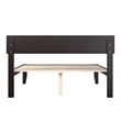 AFI Boston Solid Wood Full Size Platform Bed in Espresso Brown