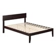 AFI Boston Solid Wood Full Size Platform Bed in Espresso Brown
