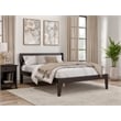 AFI Boston Solid Wood Full Size Platform Bed in Espresso Brown