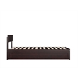 AFI Boston Solid Wood Twin XL Bed with Twin XL Trundle in Espresso