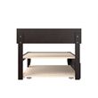 AFI Boston Solid Wood Twin XL Bed with Twin XL Trundle in Espresso