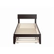 AFI Boston Modern Wood Twin Bed with Twin Trundle in Espresso