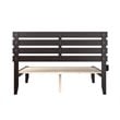 AFI Oxford Modern Solid Wood Platform Queen Bed with USB Charger in Espresso