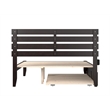 AFI Oxford Wood Queen Bed with Twin Extra Long Trundle in Espresso