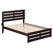 AFI Oxford Modern Solid Wood Full Bed with Footboard and USB Charger in Espresso