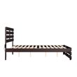 AFI Oxford Solid Wood Queen Bed with Footboard and USB Charger in Espresso