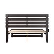 AFI Oxford Solid Wood Queen Bed with Footboard and USB Charger in Espresso