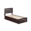 AFI Oxford Solid Wood Twin XL Bed w/ Footboard &  Twin XL Trundle in Espresso
