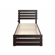 AFI Oxford Solid Wood Twin XL Bed w/ Footboard &  Twin XL Trundle in Espresso