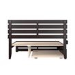 AFI Oxford Wood Queen Bed with Footboard and  Twin XL Trundle in Espresso
