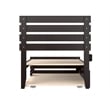 AFI Oxford Wood Twin Bed with Footboard and Twin Trundle in Espresso