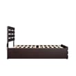 AFI Oxford Wood Full Bed with Footboard and Twin Trundle in Espresso