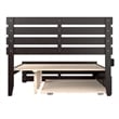 AFI Oxford Wood Full Bed with Footboard and Twin Trundle in Espresso