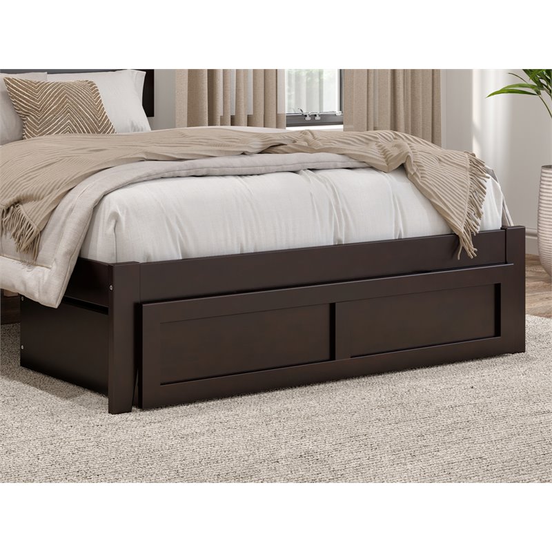 AFI Underbed Accessory Modern Wood Full Foot Drawer in Espresso