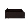 AFI Underbed Accessory Modern Wood Full Foot Drawer in Espresso