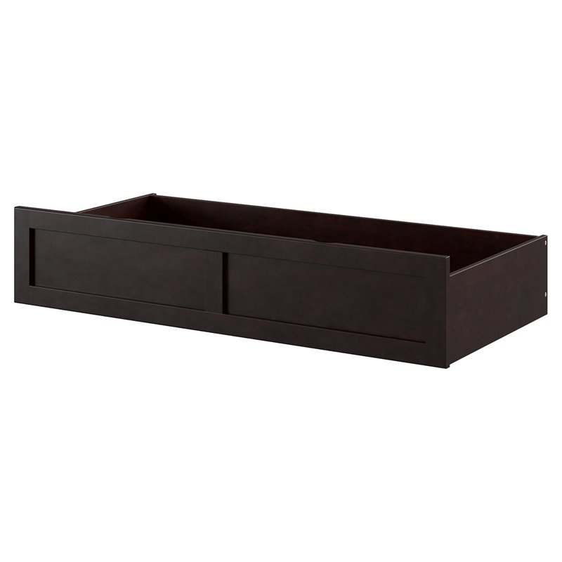 AFI Underbed Accessory Modern Wood Full Foot Drawer in Espresso
