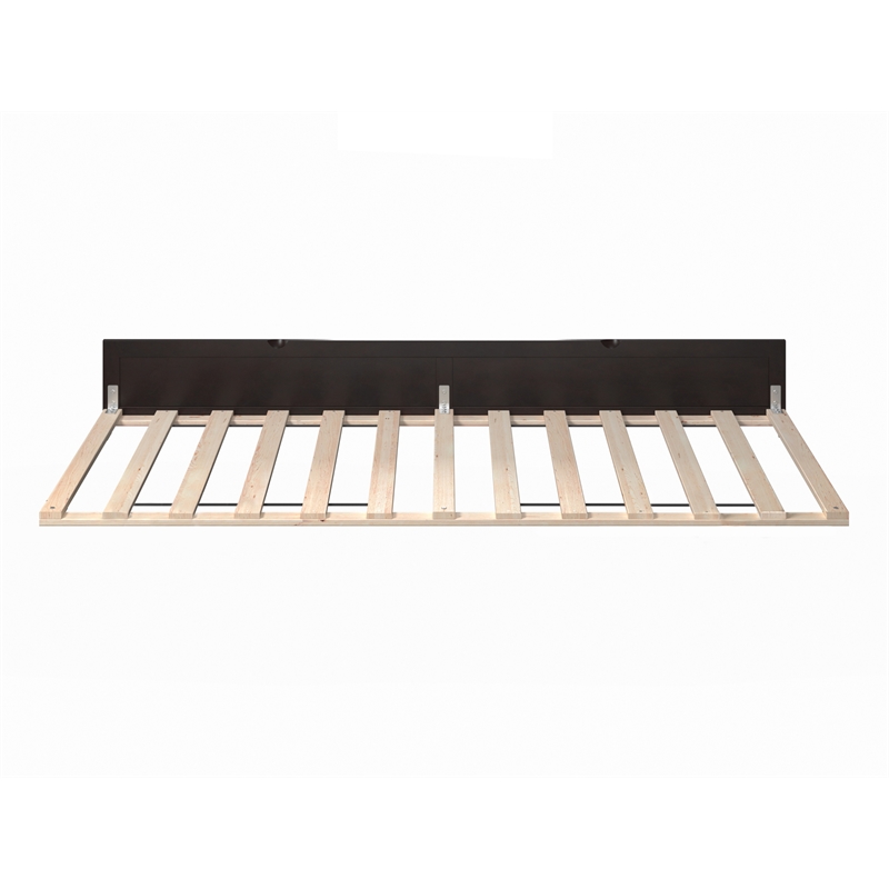 AFI Twin XL Solid Wood Modern Panel Trundle in Espresso Brown