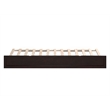 AFI Twin XL Solid Wood Modern Panel Trundle in Espresso Brown