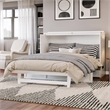 Northfield Queen Solid Wood Modern Murphy Bed Chest with Mattress in White