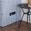 Northfield Queen Solid Wood Modern Murphy Bed Chest with Mattress in Driftwood