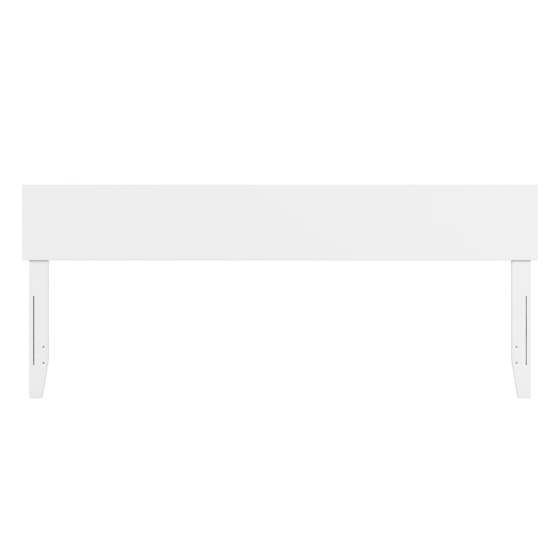 Orlando King Modern Wood Panel Headboard in White