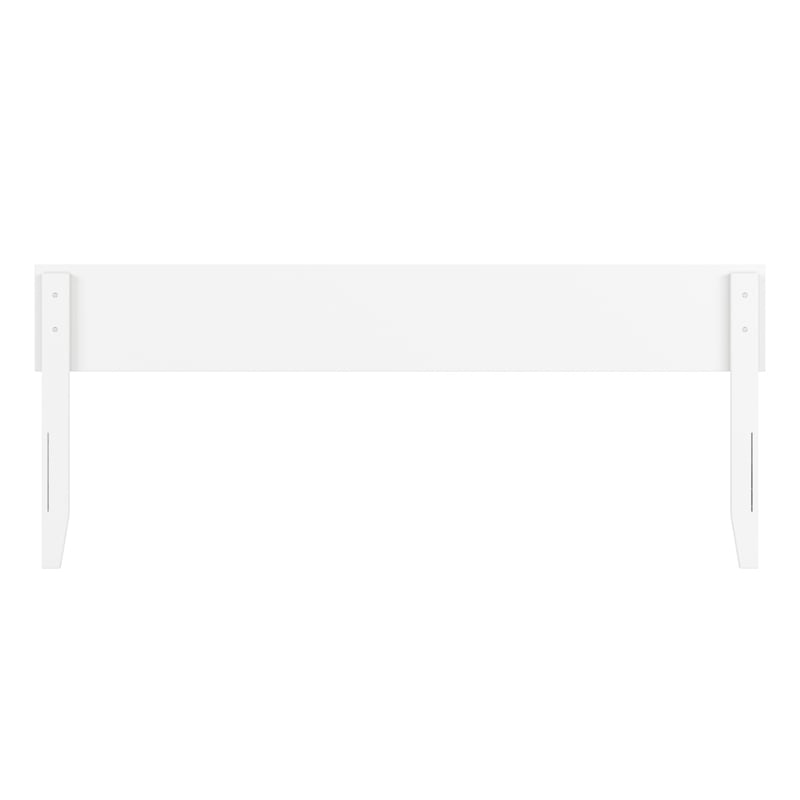 Orlando King Modern Wood Panel Headboard in White
