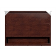 AFI Deerfield Full Solid Wood Modern Murphy Bed Chest with Mattress in Walnut