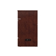 AFI Deerfield Full Solid Wood Modern Murphy Bed Chest with Mattress in Walnut