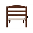 AFI Warren Solid Wood Traditional Twin XL Bed with USB Charger in Walnut