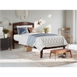 AFI Warren Solid Wood Traditional Twin XL Bed with USB Charger in Walnut