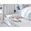 AFI Warren Solid Wood Twin Bed w/ Footboard & Twin Trundle in White