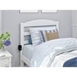 AFI Warren Solid Wood Twin Bed w/ Footboard & Twin Trundle in White