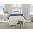 AFI Warren Solid Wood Twin Bed w/ Footboard & Twin Trundle in White