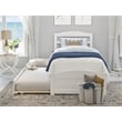 AFI Warren Solid Wood Twin Bed w/ Footboard & Twin Trundle in White