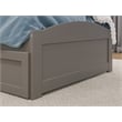 AFI Warren Solid Wood Twin Bed w/ Footboard & Twin Trundle in Gray