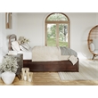 AFI Warren Solid Wood Full Bed w/ Footboard & Twin Trundle in Walnut