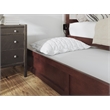 AFI Warren Solid Wood Full Bed w/ Footboard & Twin Trundle in Walnut