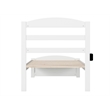 AFI Warren Solid Wood Twin Extra Long Bed w/ Footboard in White