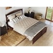 AFI Warren Solid Wood Traditional Full Bed with Footboard in Walnut
