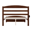 AFI Warren Solid Wood Traditional Full Bed with Footboard in Walnut